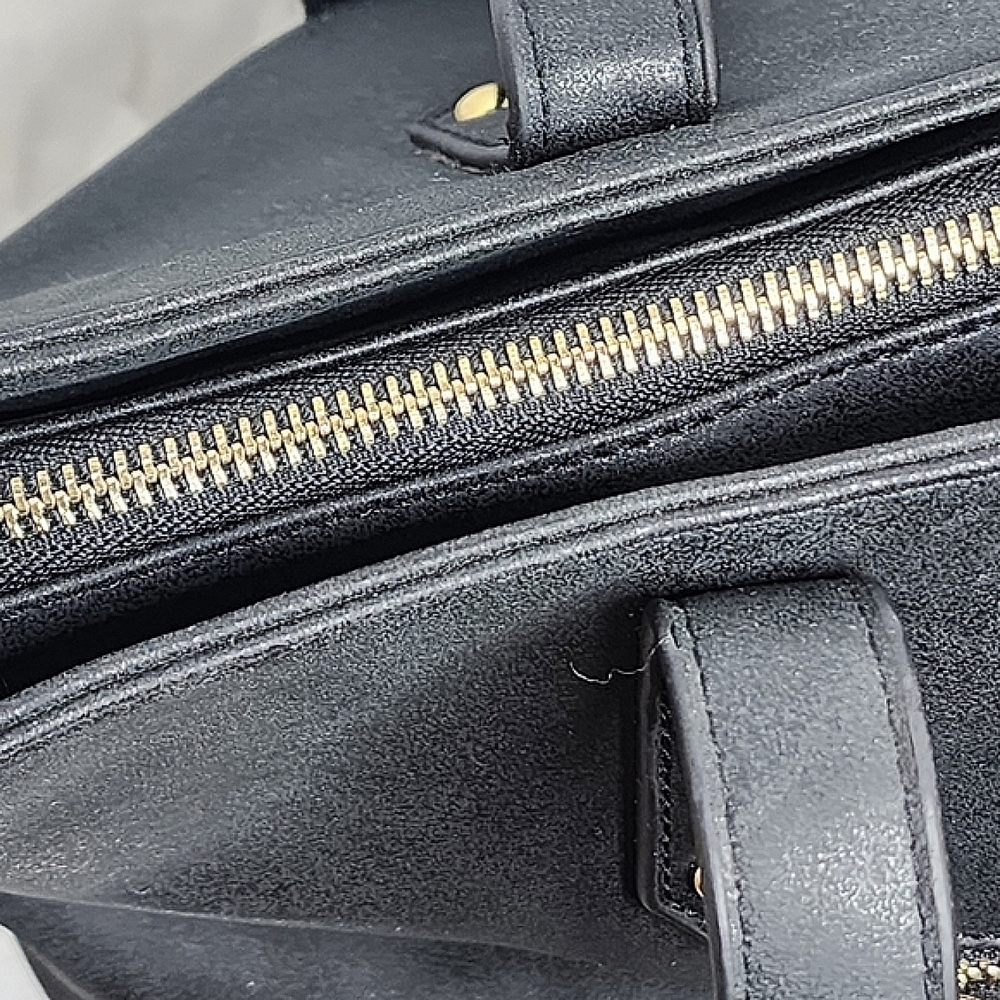 Tony Bianco leather shoulder bag black 44x30 cm - Picture 8 of 16